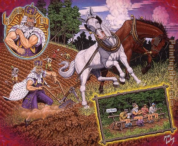 The Myth Of The Proletariat King painting - Robert Williams The Myth Of The Proletariat King art painting